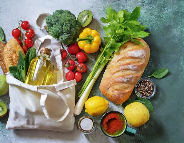 Fresh fruits and vegetables